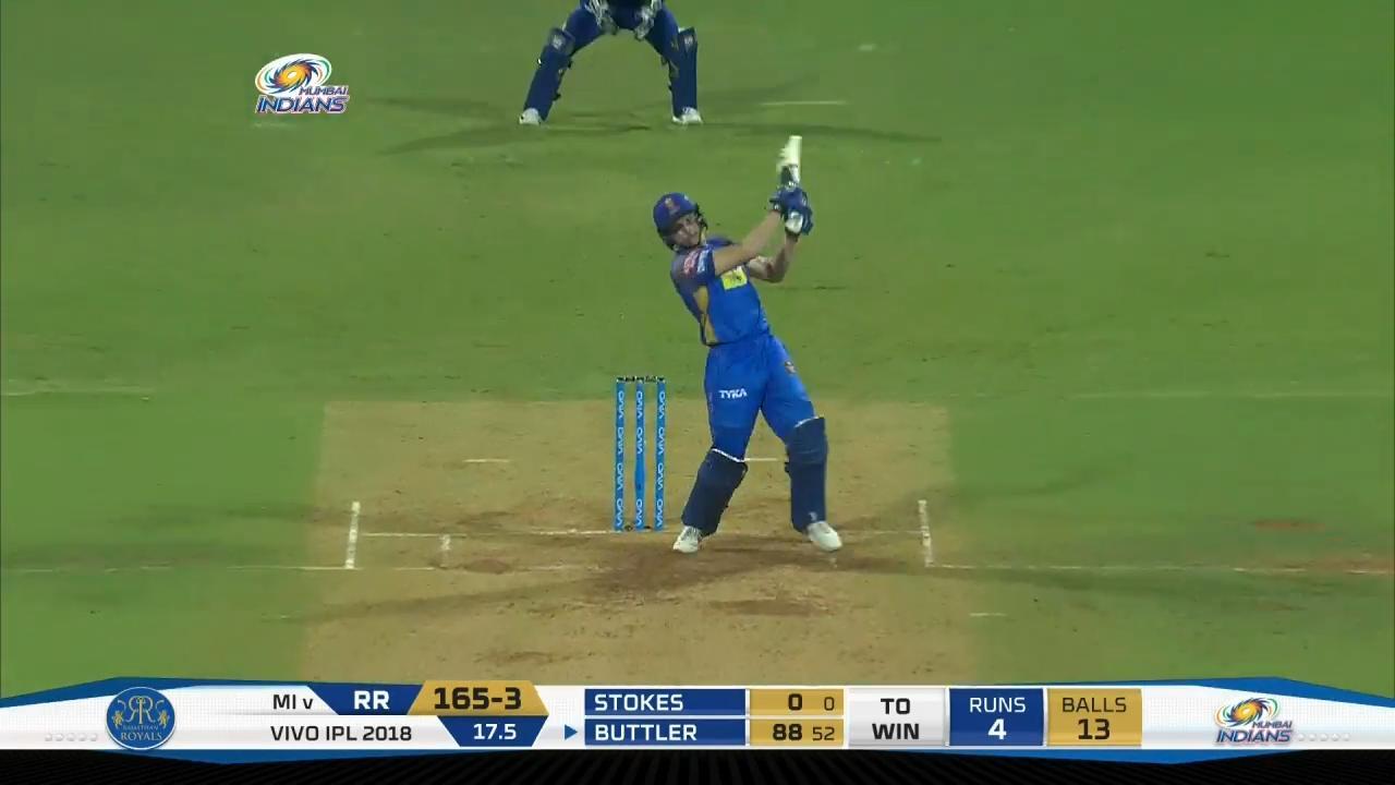 M47: MI vs RR – Jos Buttler Six background