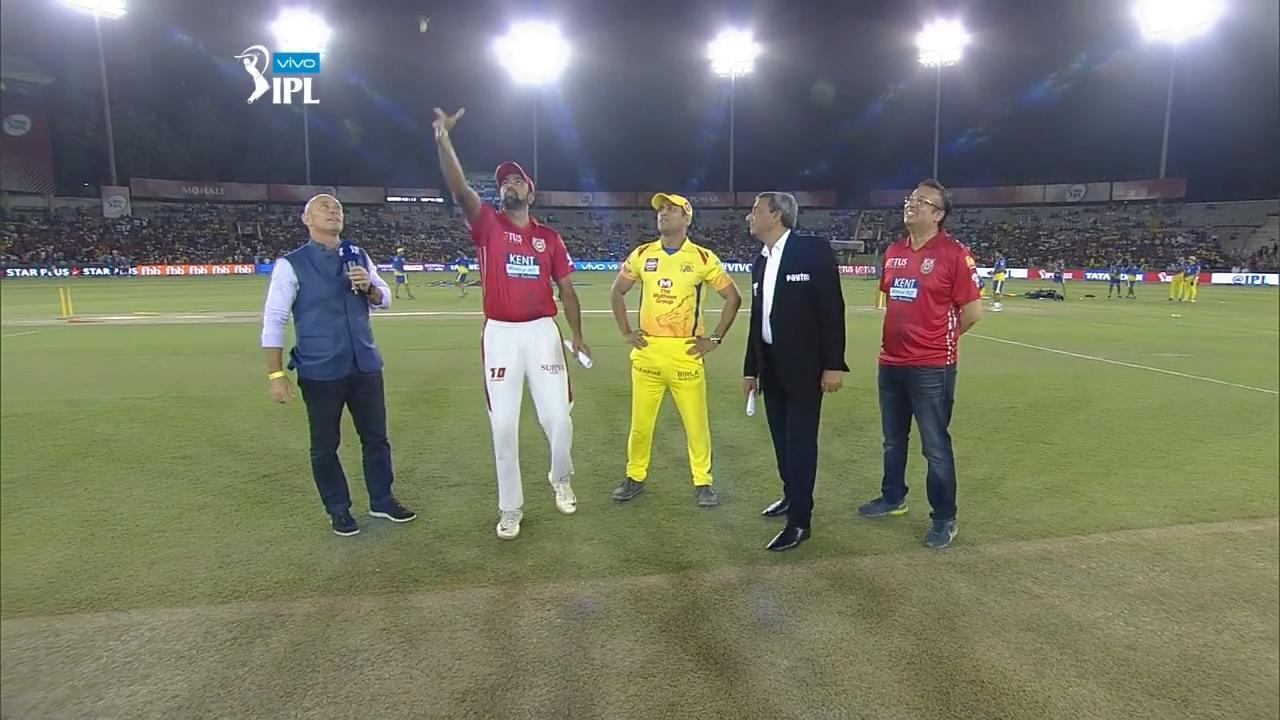 M12: KXIP vs CSK – Toss background