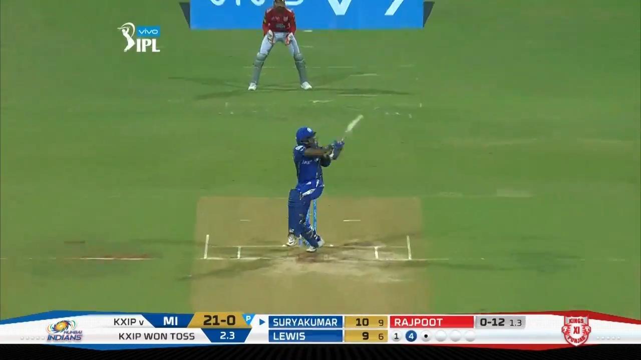 M50: MI vs KXIP – Suryakumar Yadav Six