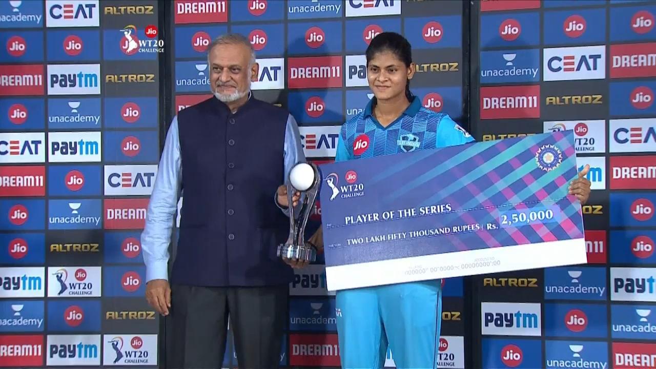 Final: Trailblazers vs Supernovas – Player of the Series – Radha Yadav