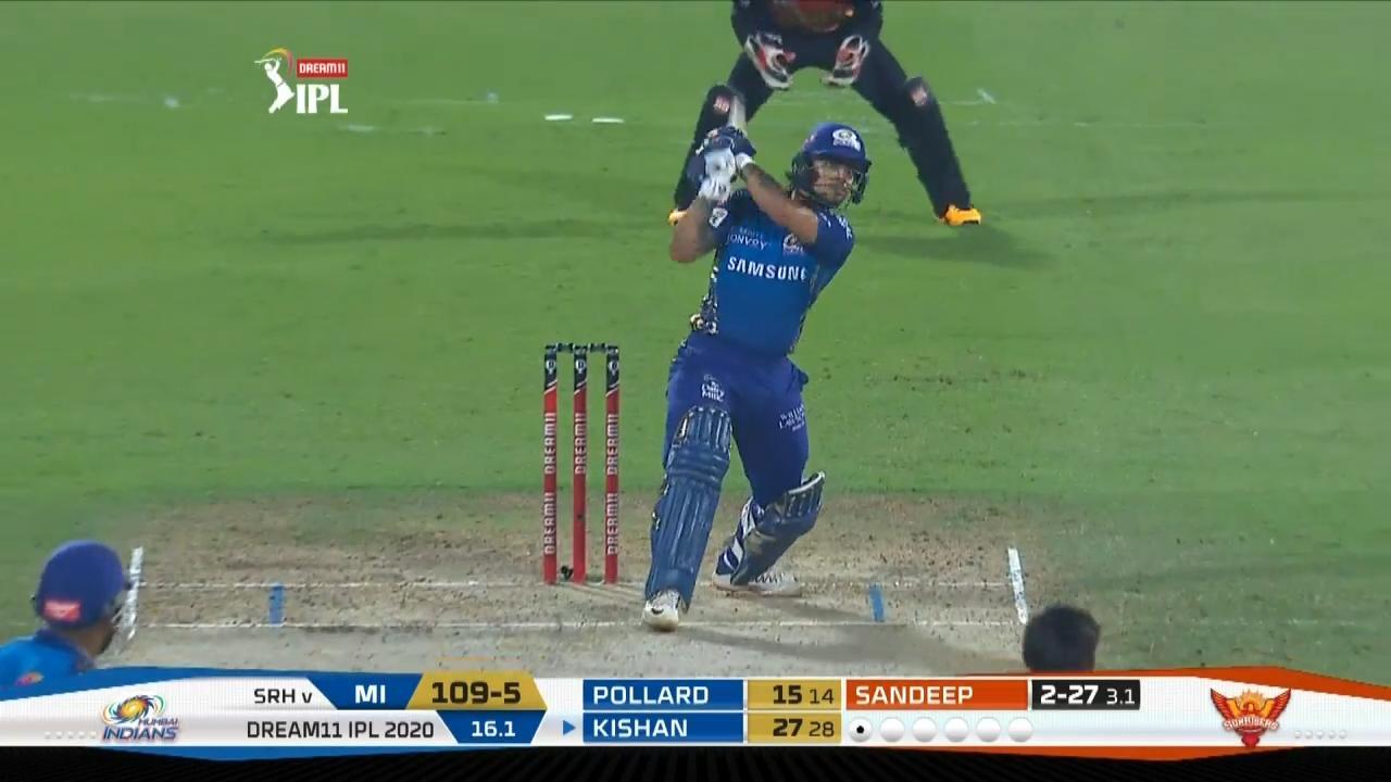 M56: SRH vs MI – Ishan Kishan Six