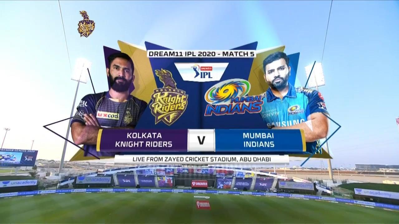 IPL 2020 M05: KKR vs MI – Match Highlights background