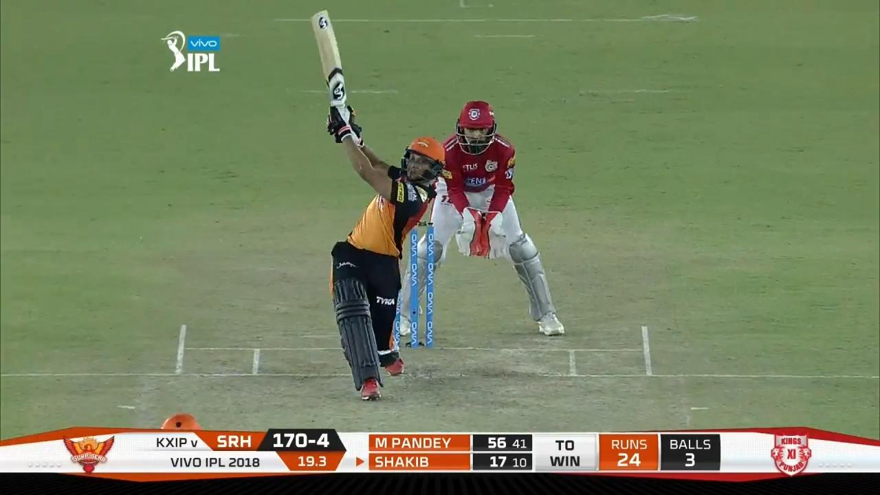 M16: KXIP vs SRH – Shakib Al Hasan Six