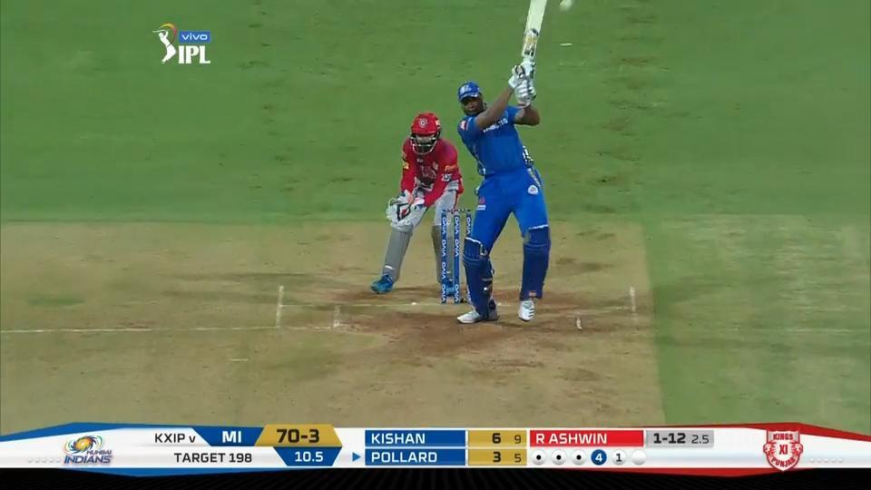 M24: MI vs KXIP – Kieron Pollard Six background