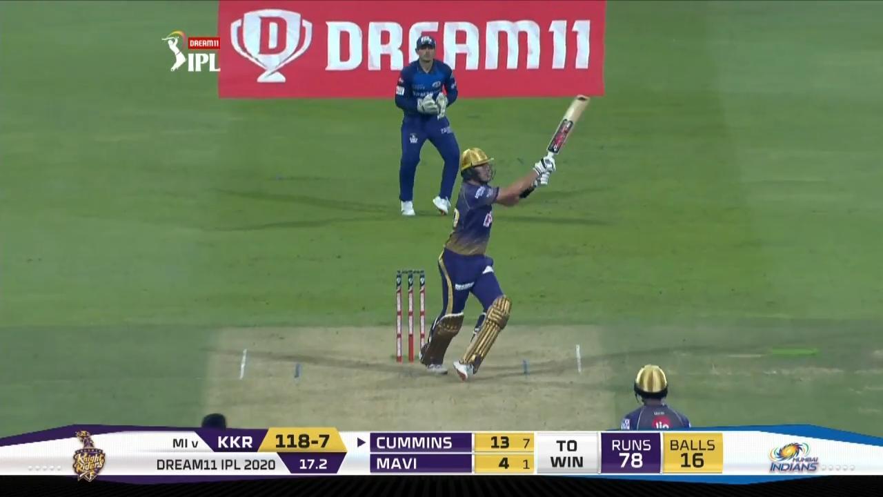 M05: KKR vs MI – Pat Cummins Six background