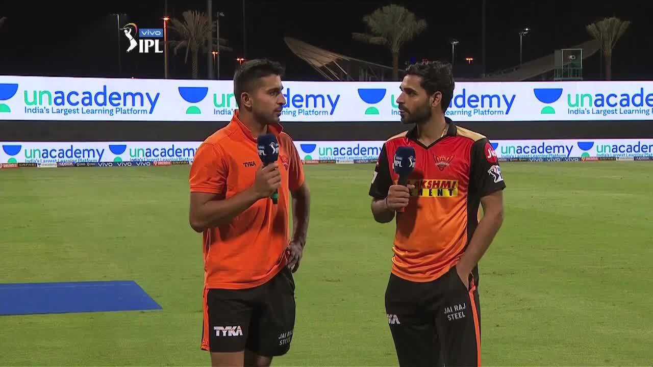 Bhuvi interviews SRH’s latest pace sensation Umran Malik