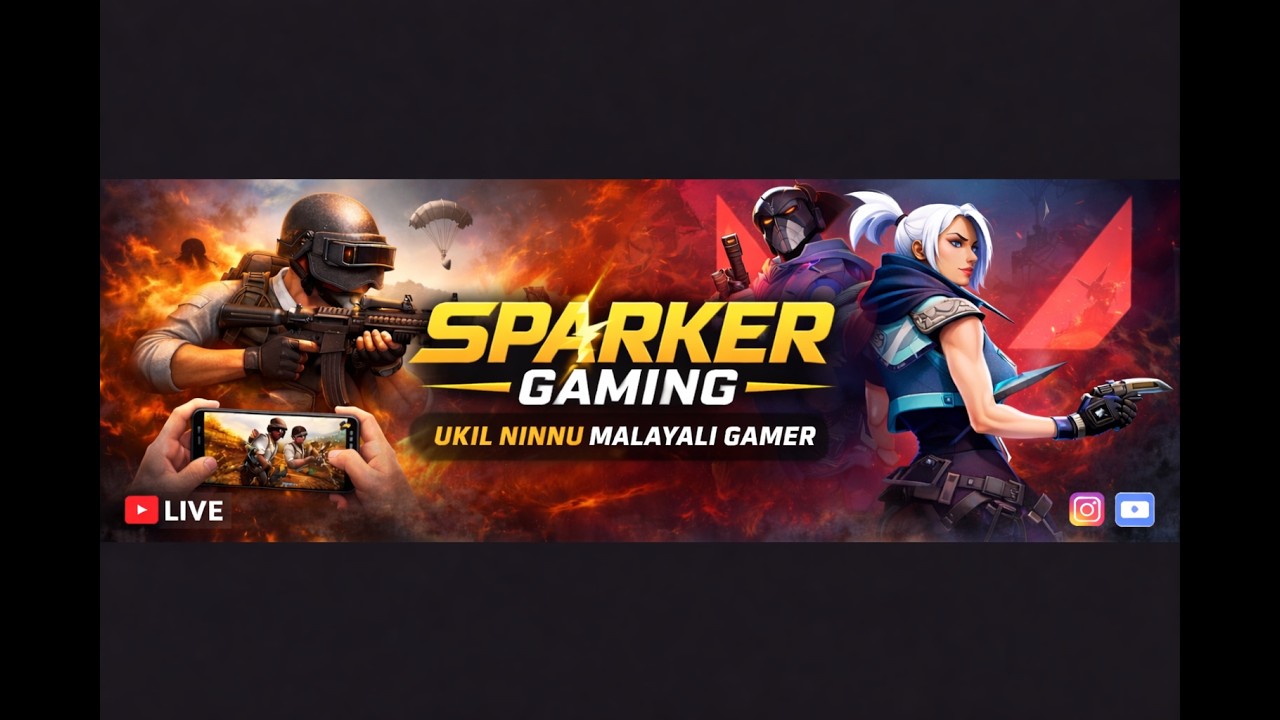 SPARKER GAMING LIVE RP VALO PUBG #xlantiscitylive #fivem #xcrp #rp #gta #valorant #pubg #malayalam
