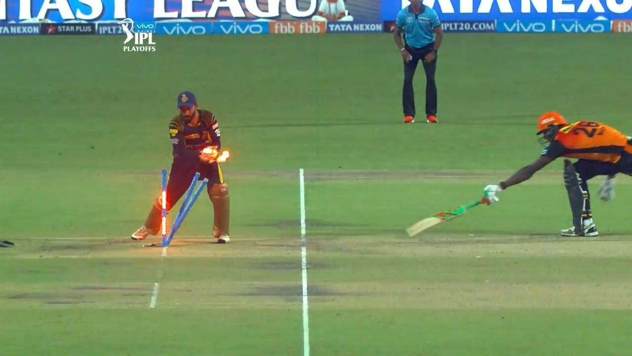 Running Rana runs out Brathwaite background