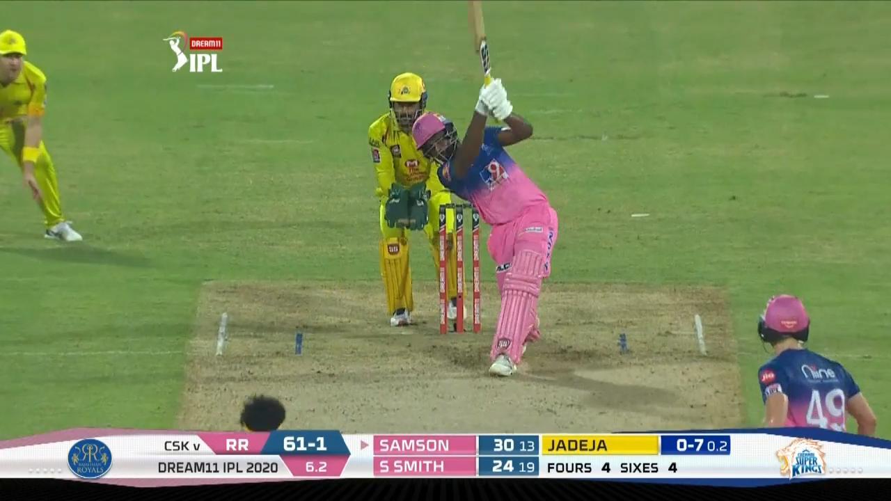 M04: RR vs CSK – Sanju Samson Six