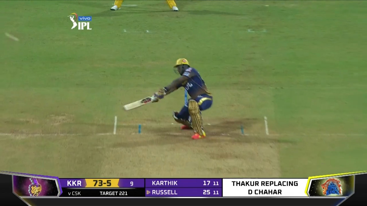 M15: KKR vs CSK – Andre Russell Six