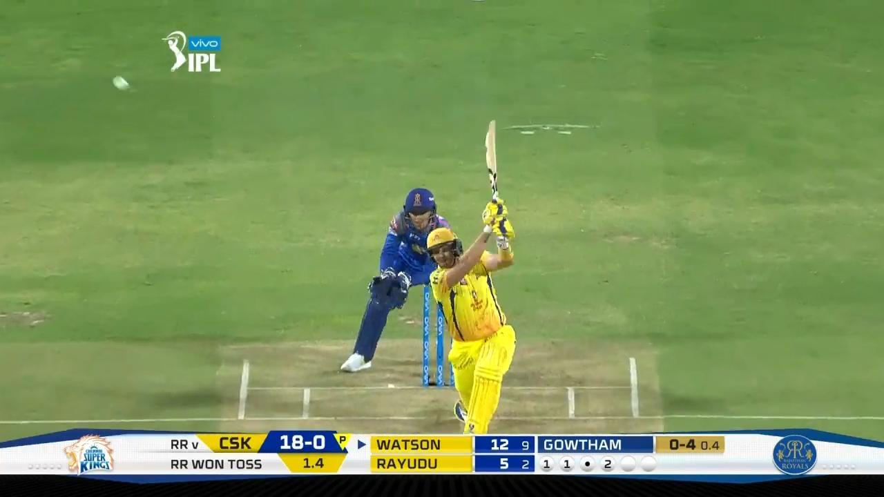 M17: CSK vs RR – Shane Watson Six