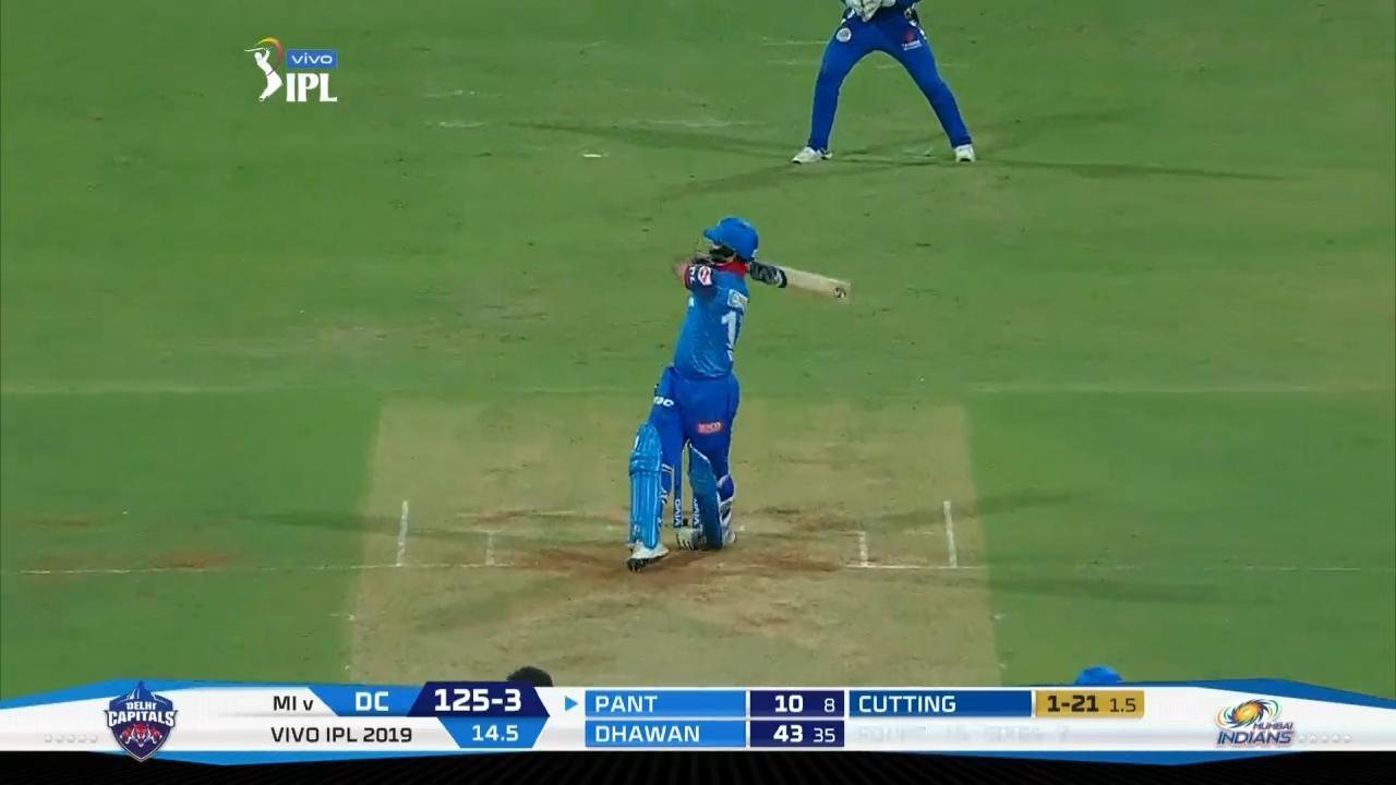 M03: MI vs DC – Rishabh Pant Six background