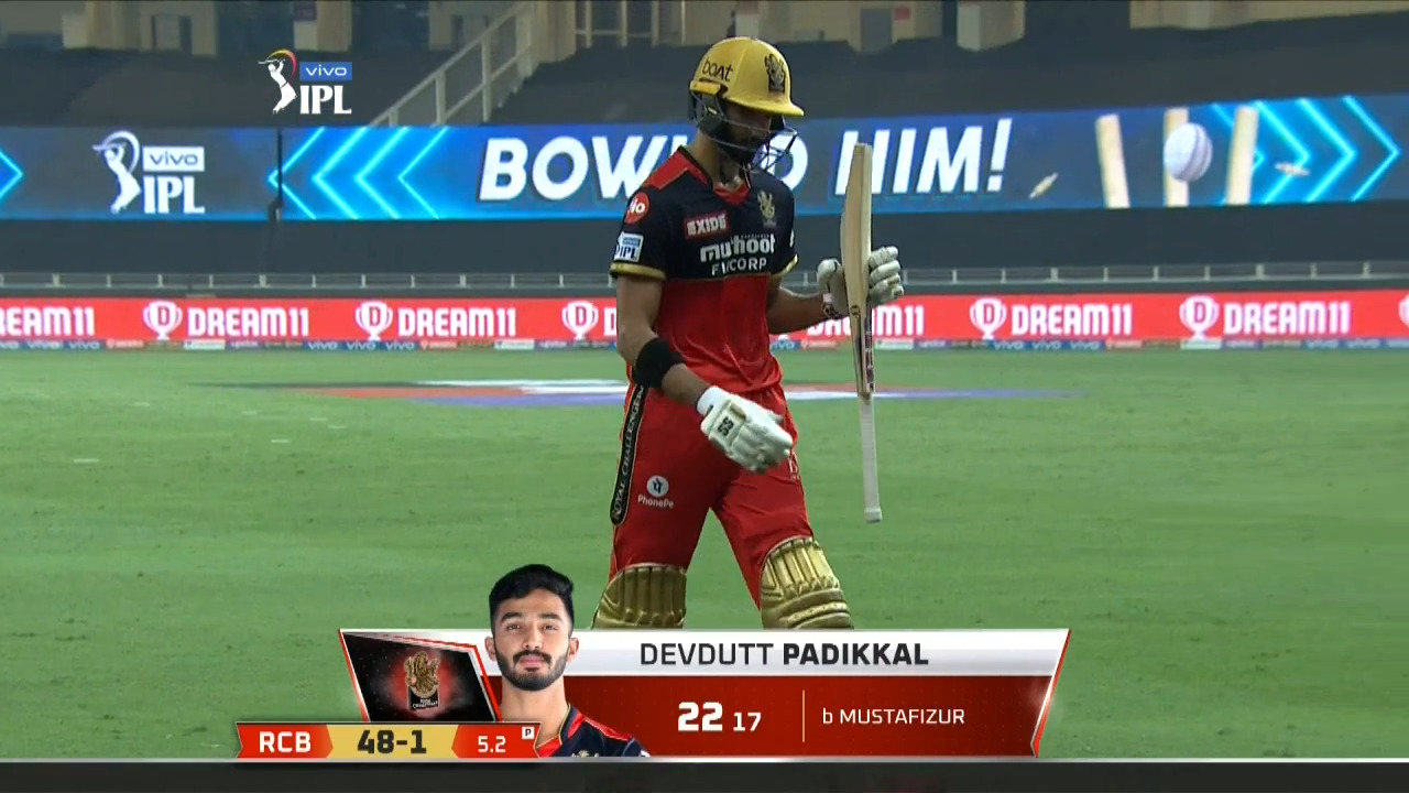 M43: RR vs RCB – Devdutt Padikkal Wicket