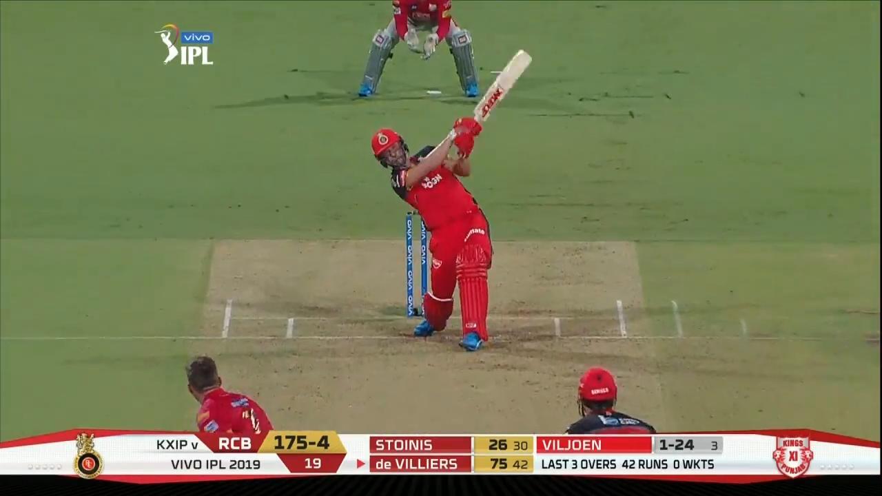 M42: RCB vs KXIP – AB de Villiers Six