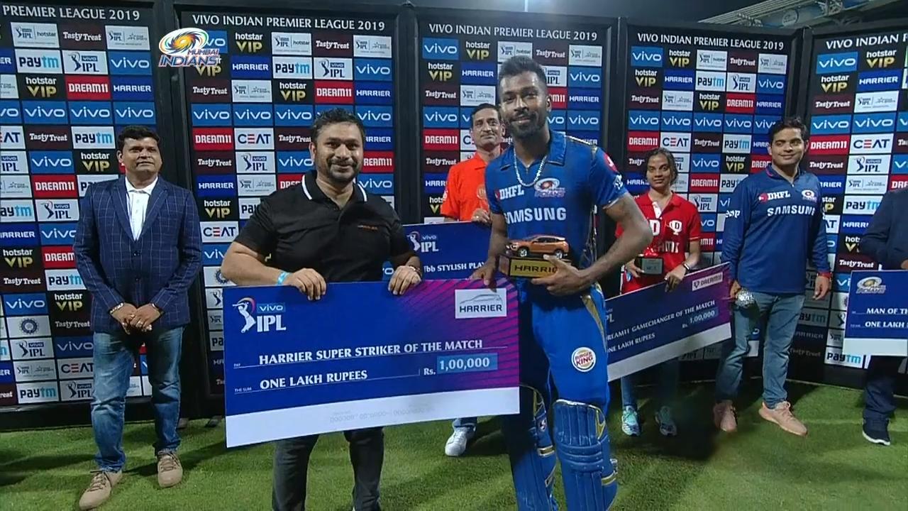 M51: MI vs SRH – Harrier Super Striker of the Match – Hardik Pandya
