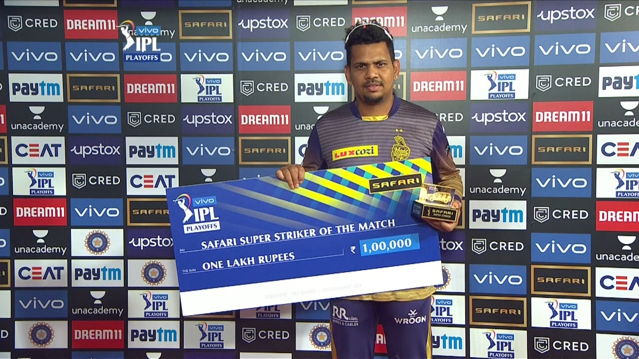 Eliminator: RCB vs KKR – Safari Super Striker of the Match – Sunil Narine