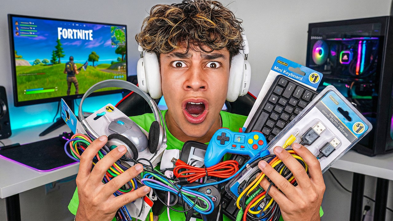 I Played Fortnite Using ONLY $1 Items… | Royalty Gaming