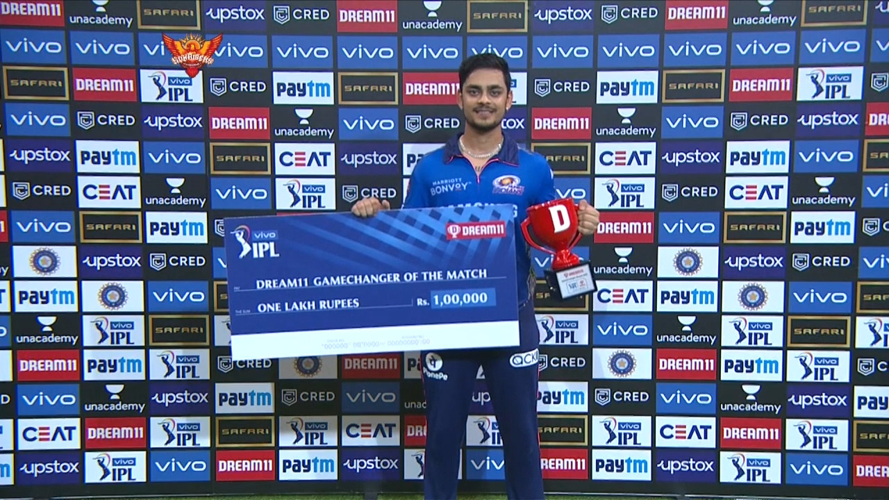 M55: SRH vs MI – Dream11 GameChanger of the Match – Ishan Kishan