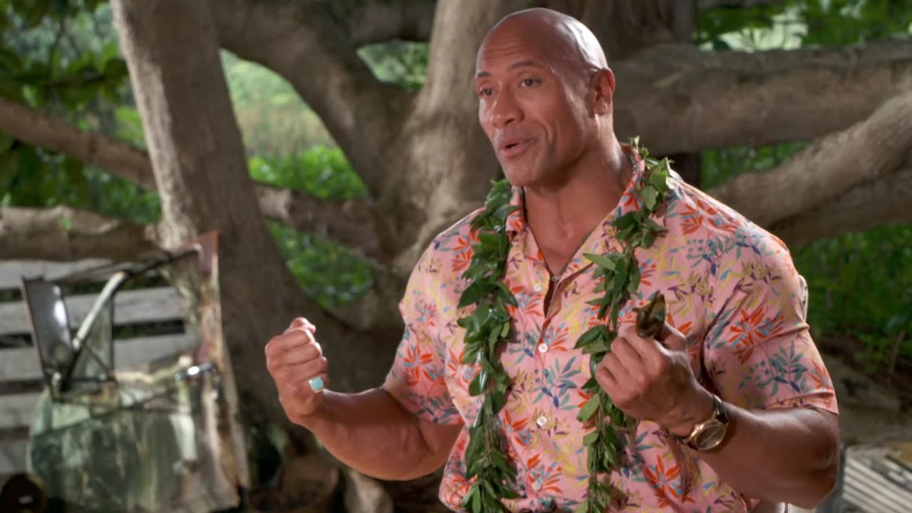 Roman Reigns & The Rock on their experience filming “Hobbs & Shaw” backdrop