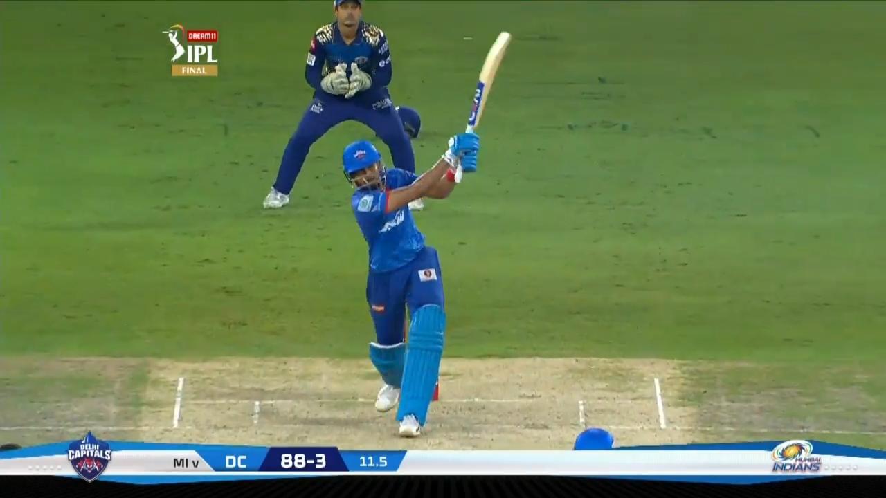 Final: MI vs DC – Shreyas Iyer Six background