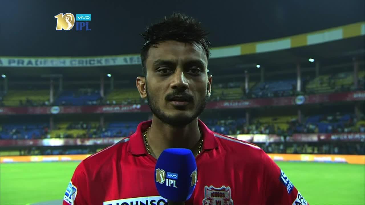 M4: KXIP vs RPS – Axar Patel Interview