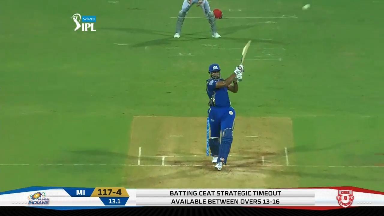 M50: MI vs KXIP – Kieron Pollard Six