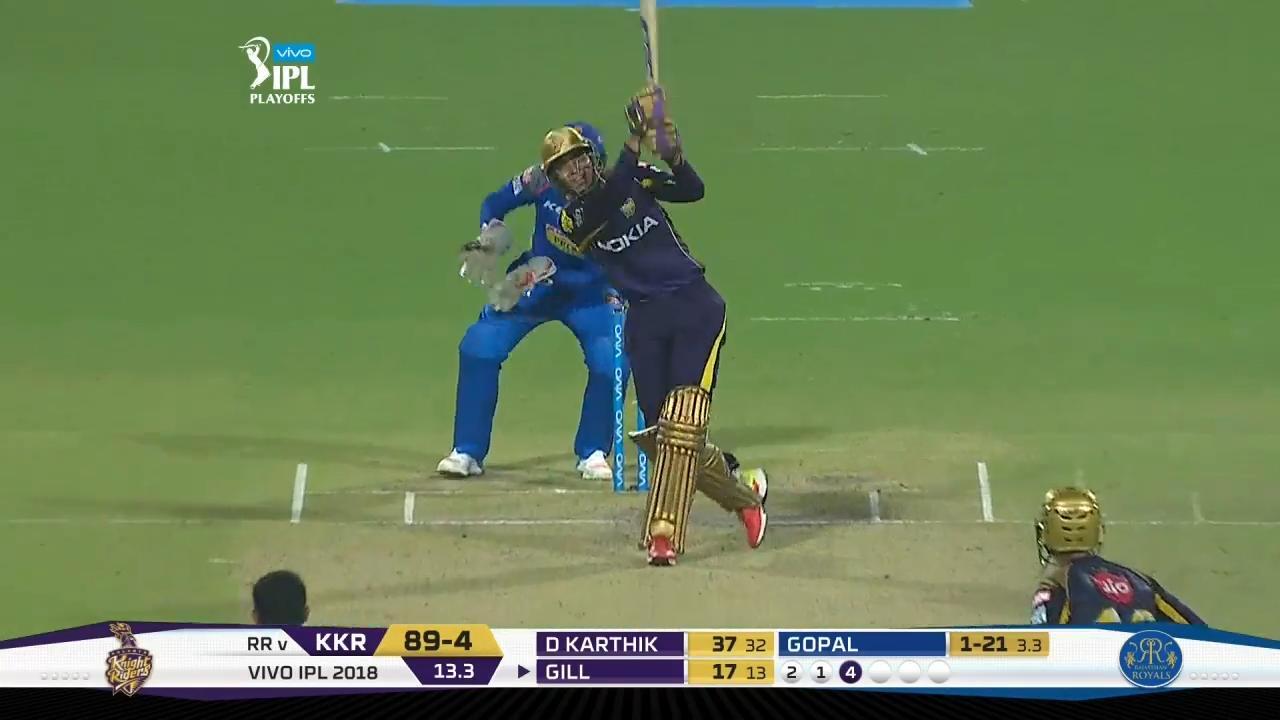 Eliminator: KKR vs RR – Shubman Gill Six background