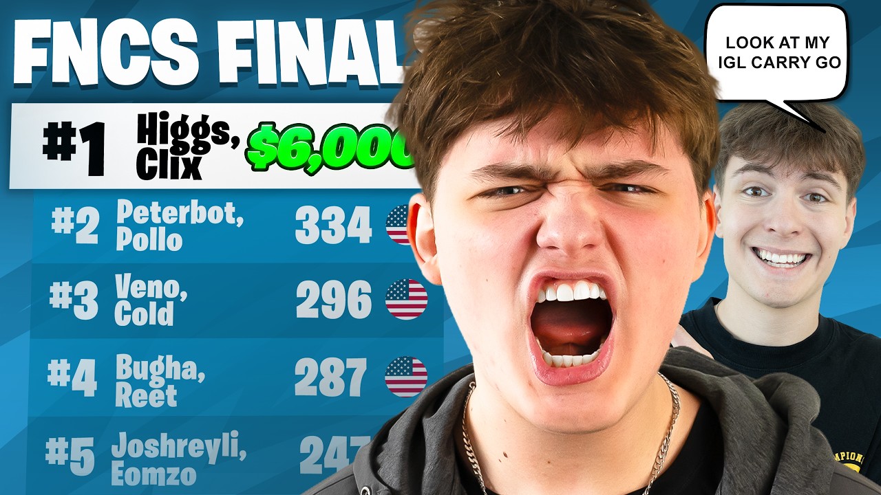1ST PLACE FNCS Division 1 Finals ($6,000) đ„ w/@Clix background