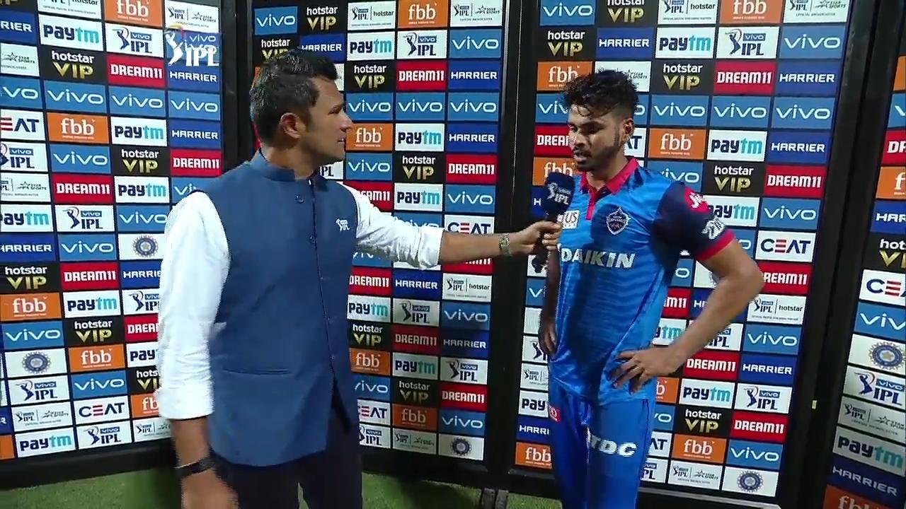 M50: CSK vs DC – Shreyas Iyer Interview background