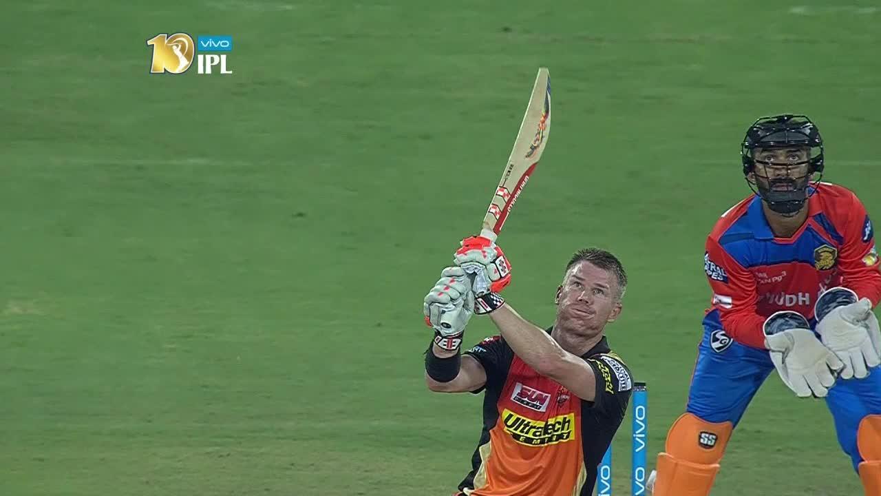 M06: SRH vs GL – YES Bank Maximum Sixes – David Warner