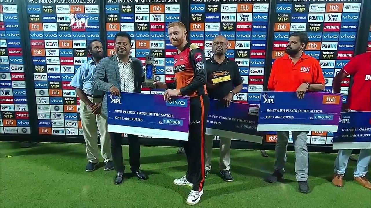 M41: CSK vs SRH – VIVO Perfect Catch of the Match – Jonny Bairstow background