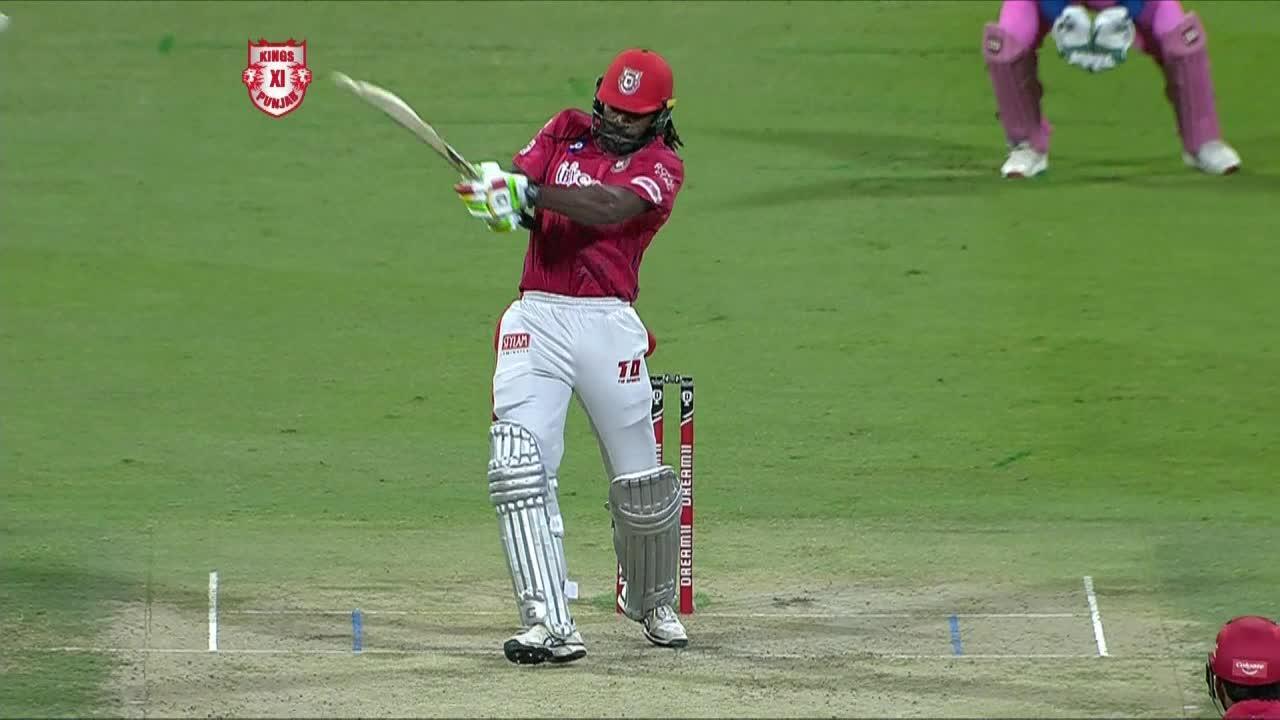 M50: KXIP vs RR – Chris Gayle Six