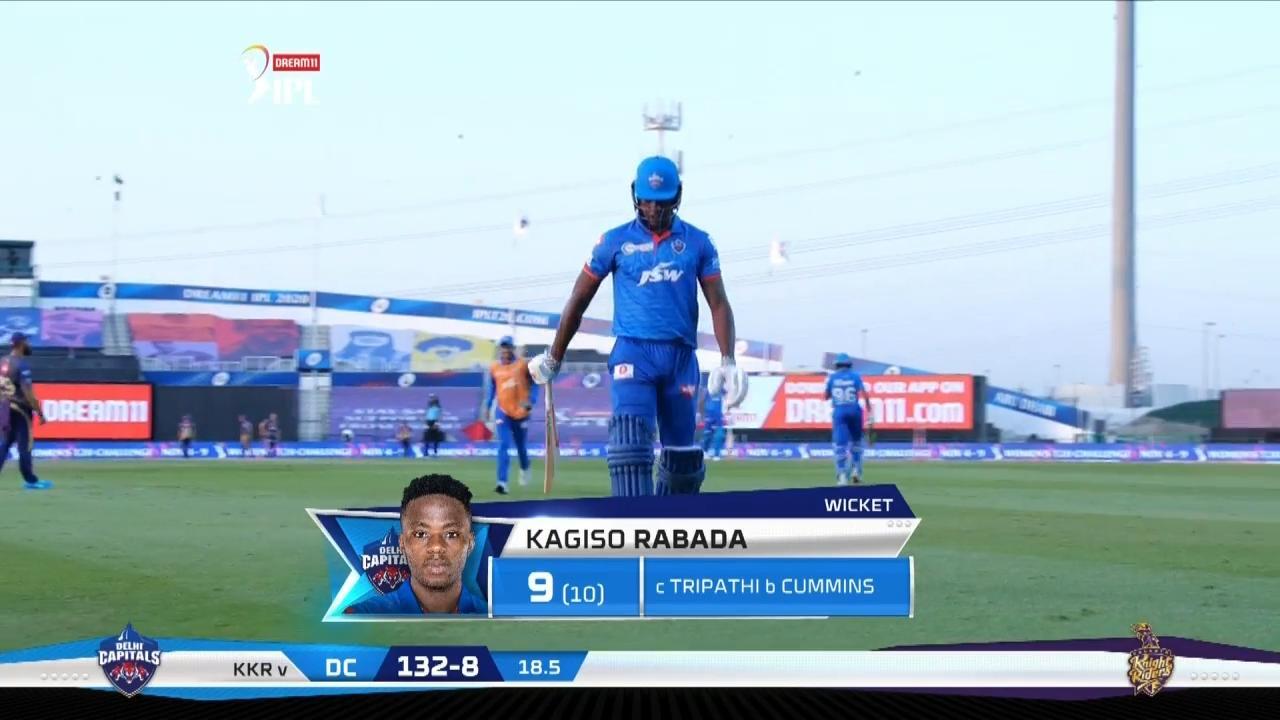 M42: KKR vs DC – Kagiso Rabada Wicket