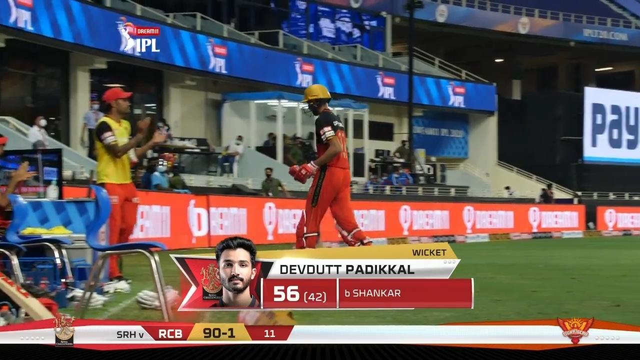 M03: SRH vs RCB – Devdutt Padikkal Wicket