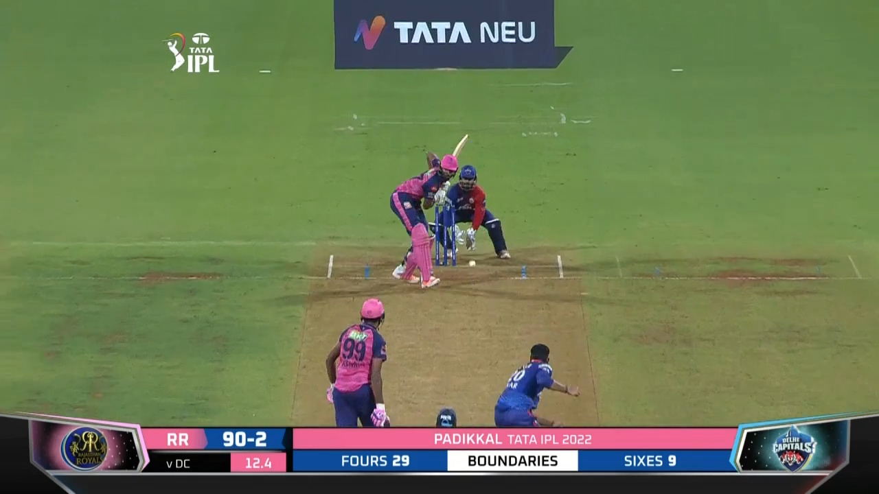 M58: RR vs DC – Devdutt Padikkal Six