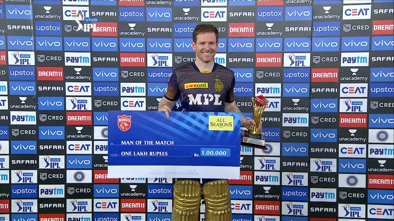 M21: PBKS vs KKR – Man of the Match – Eoin Morgan