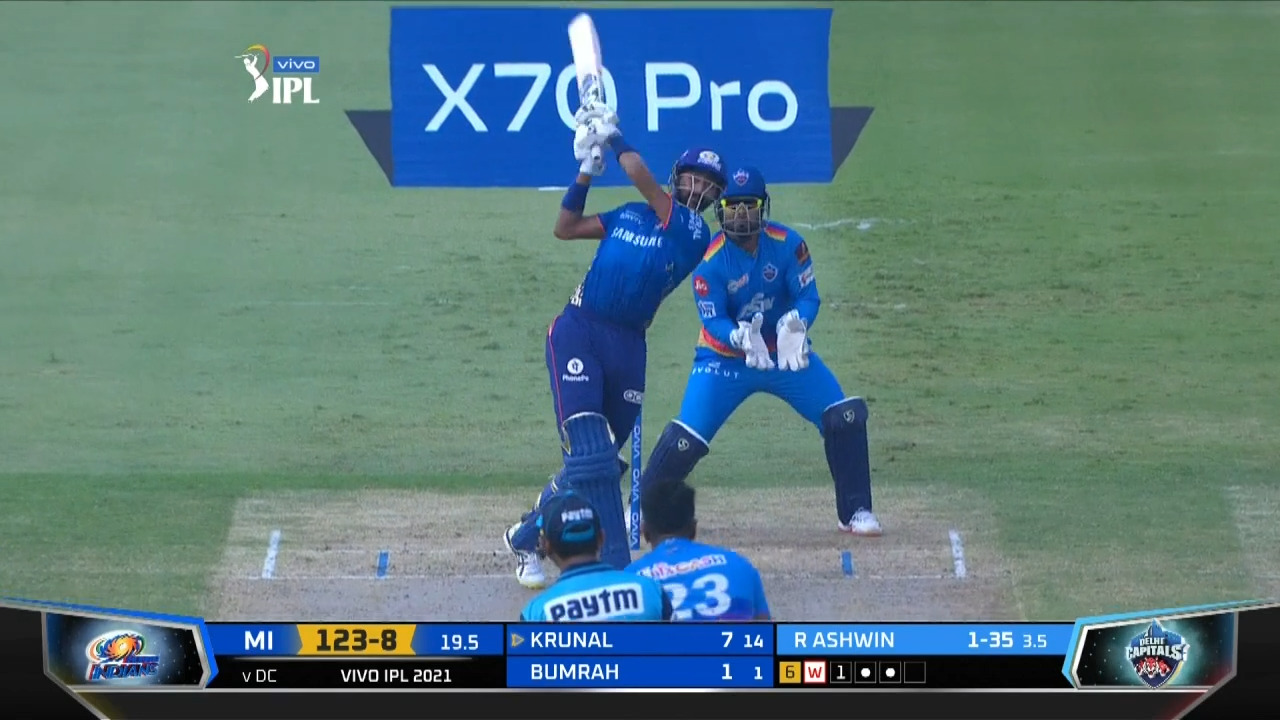 M46: MI vs DC – Krunal Pandya Six