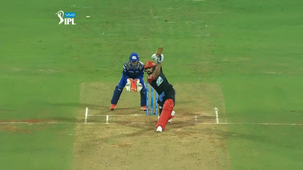 M14: MI vs RCB – Virat Kohli Six