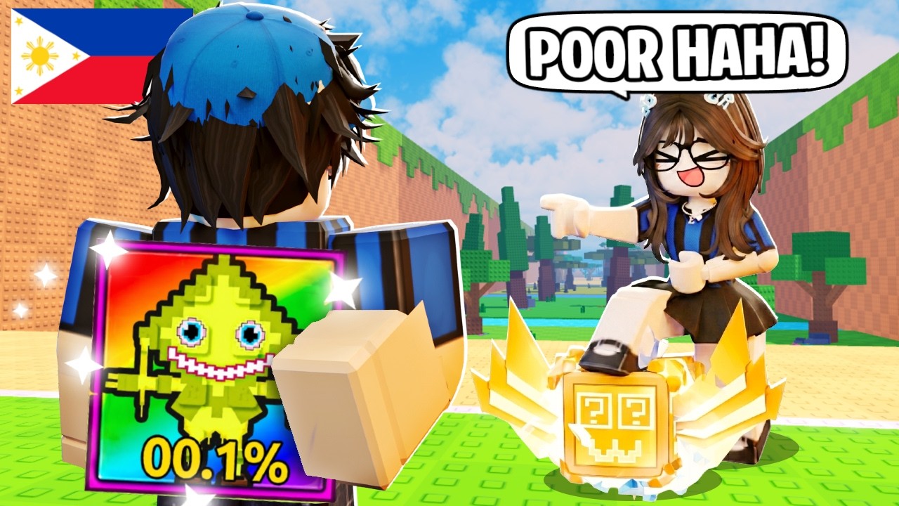 Trinoll Ko ang CRUSH Ko gamit ang 0.01% Brainrots sa Kick a Lucky Block! background