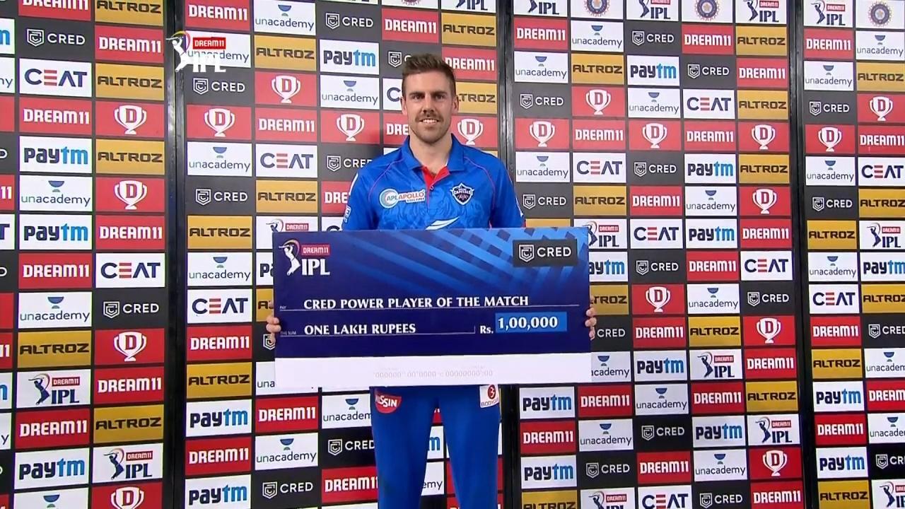 M07: CSK vs DC – CRED Power Player of the Match – Anrich Nortje