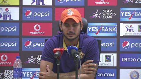 M06: KKR vs DD – Manish Pandey Press Conference background