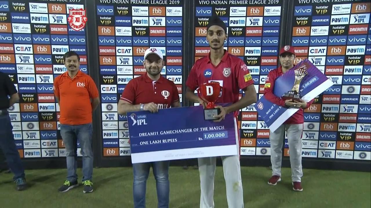 M32: KXIP vs RR – Dream11 GameChanger of the Match – Arshdeep Singh