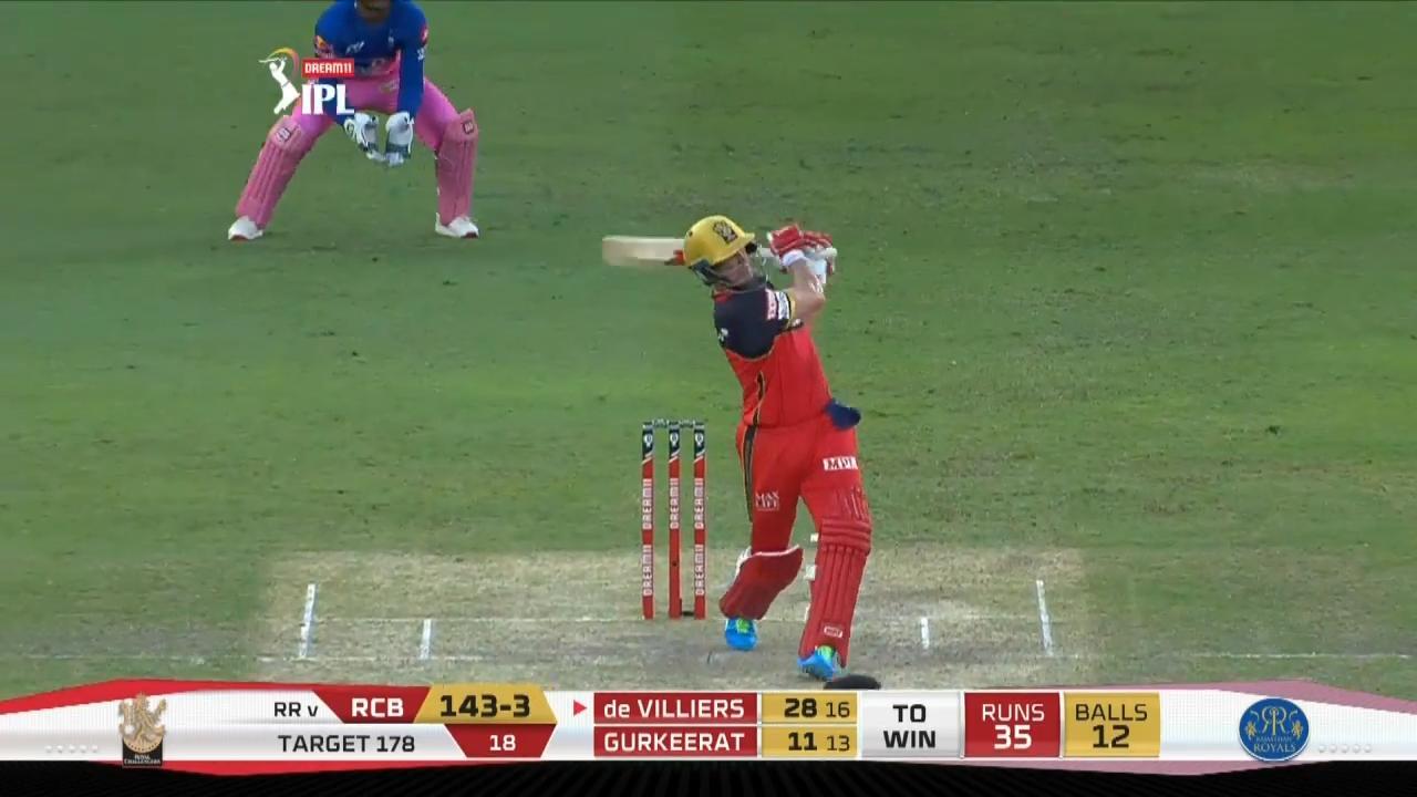 M33: RR vs RCB – AB de Villiers Six