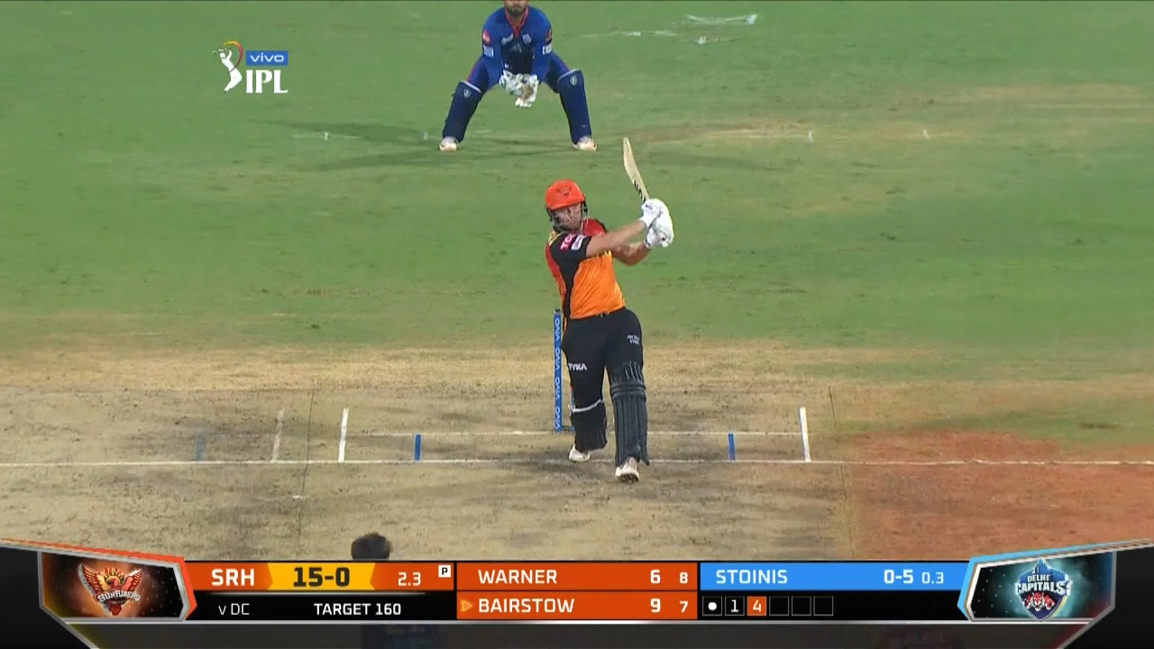 M20: SRH vs DC – Jonny Bairstow Six background