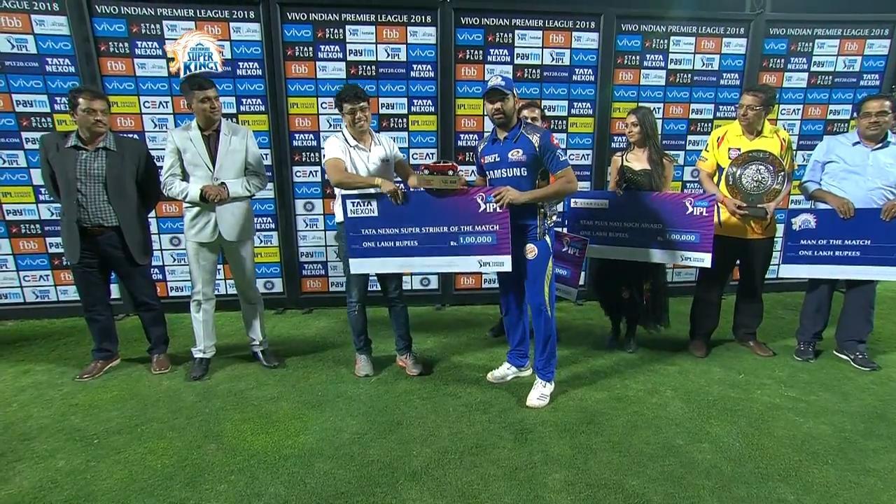 M27: CSK vs MI – TATA Nexon Super Striker of the Match – Rohit Sharma