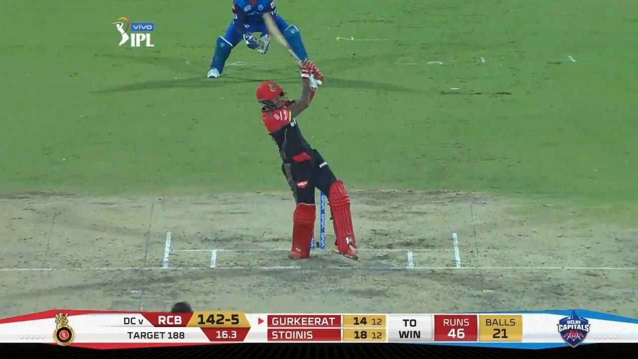 M46: DC vs RCB – Gurkeerat Mann Singh Six background