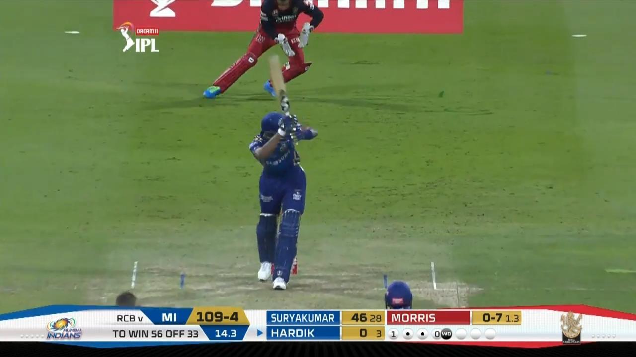 M48: MI vs RCB – Hardik Pandya Six