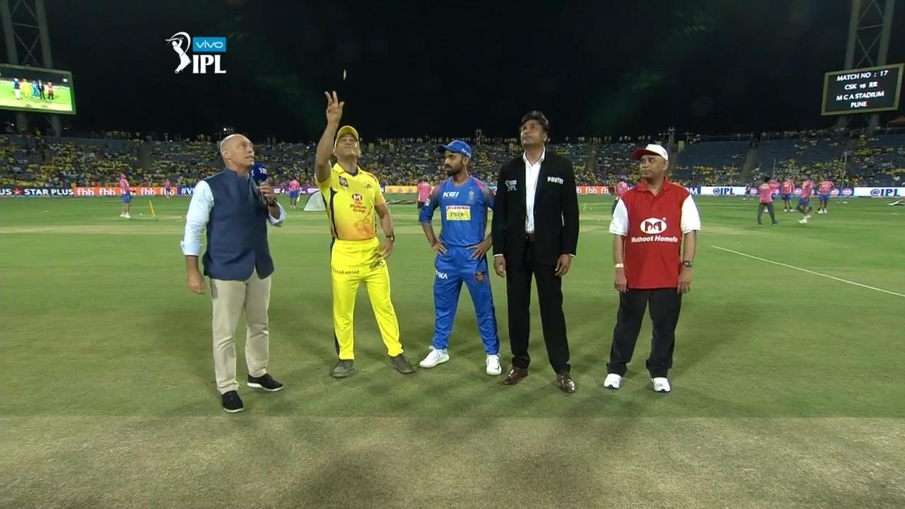 M17: CSK vs RR – Toss