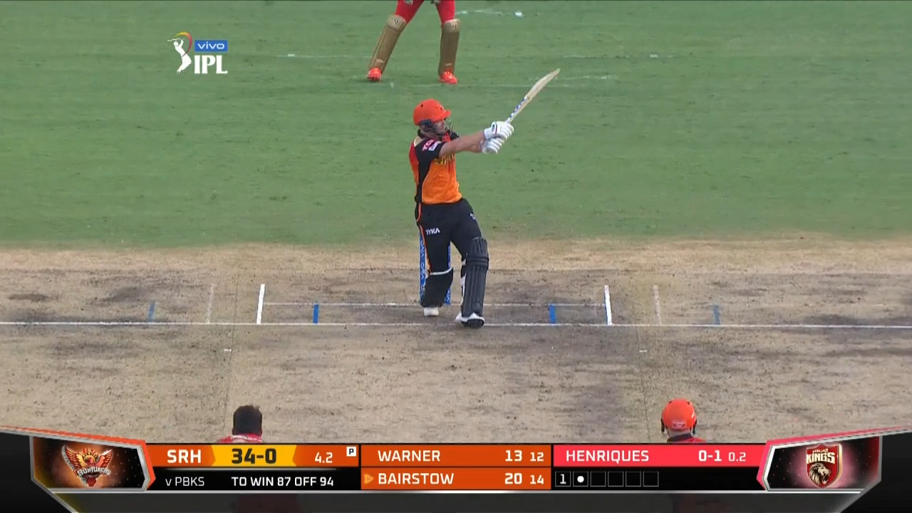 M14: PBKS vs SRH – Jonny Bairstow Six