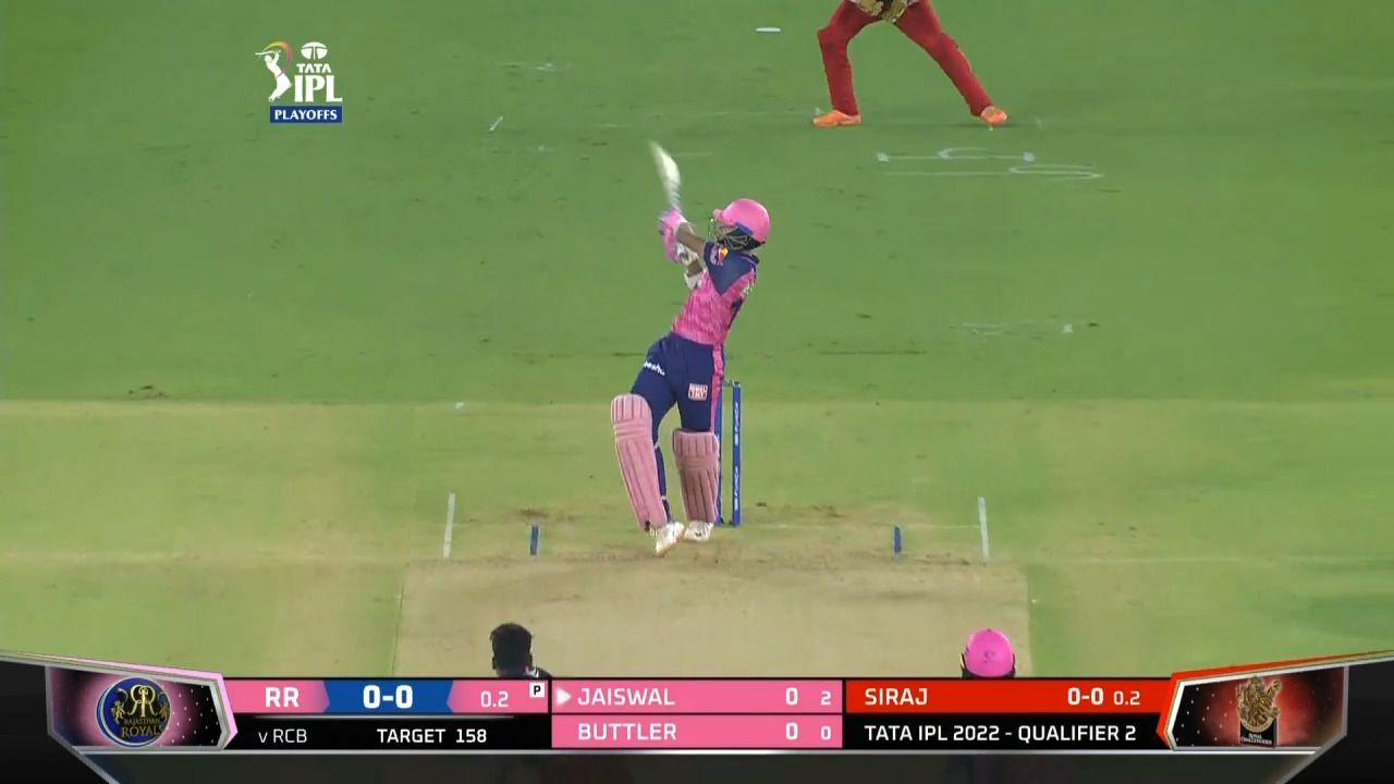 Q2: RR vs RCB – Yashasvi Jaiswal Six